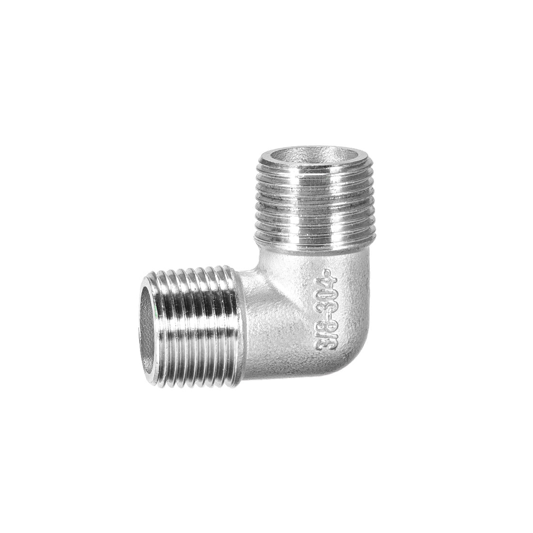 uxcell Uxcell Stainless Steel 304 Pipe Fitting Elbow 3/8BSPT Male x 3/8BSPT Male