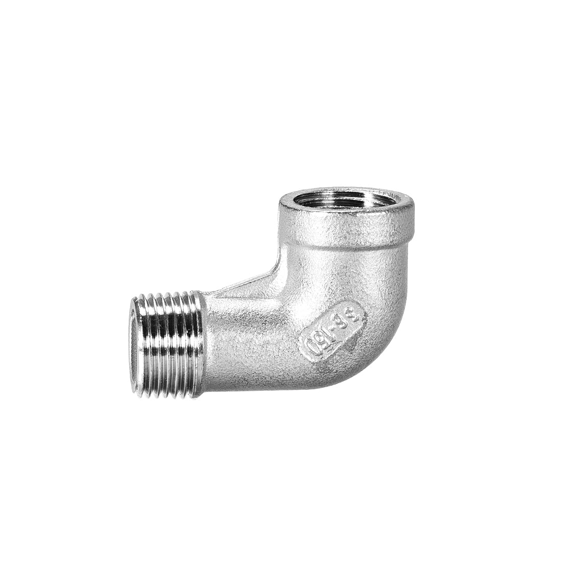 uxcell Uxcell Stainless Steel 304 Pipe Fittings Elbow 3/8BSPT Female x 3/8BSPT Male