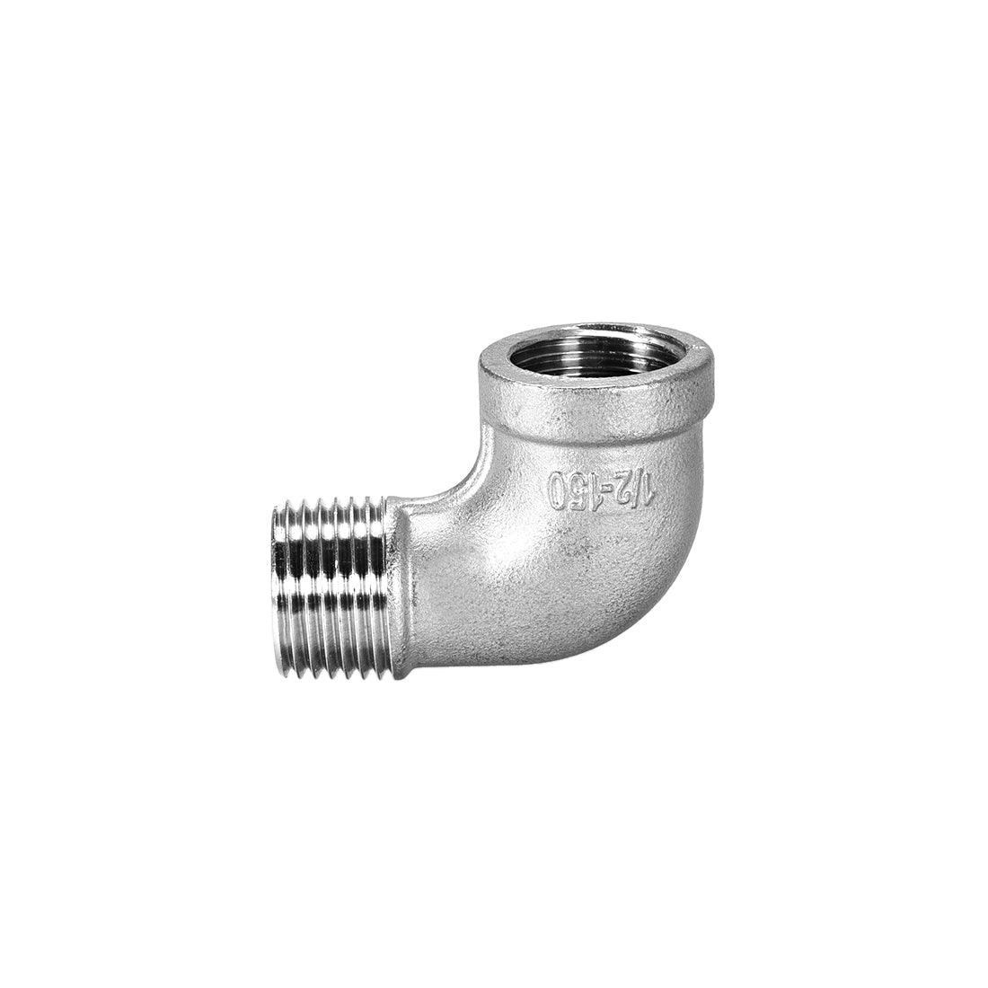 uxcell Uxcell Stainless Steel 316 Pipe Fitting Elbow 1/2BSPT Female x 1/2BSPT Male