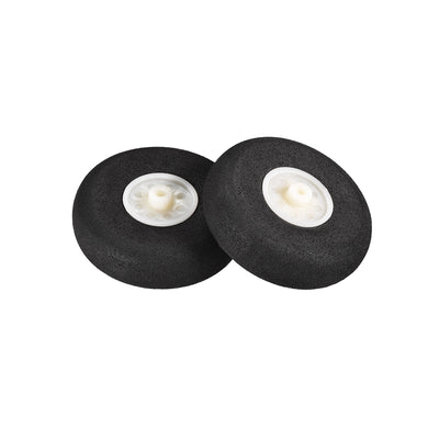 Harfington Uxcell RC Airplane Wheels - 6PCS RC Airplane Aircraft Sponge Wheels 2 inch x 0.1 inch