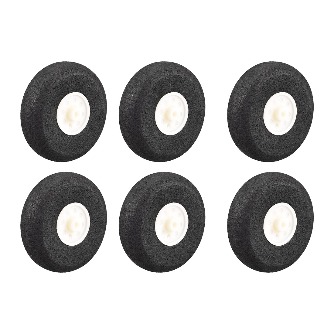 uxcell Uxcell RC Airplane Wheels - 6PCS RC Airplane Aircraft Sponge Wheels 2 inch x 0.1 inch