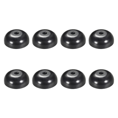 Harfington Uxcell 8Pcs D25xH10mm Rubber Feet Anti-Vibration Base Pad Stand for Speaker Guitar Amplifier HiFi