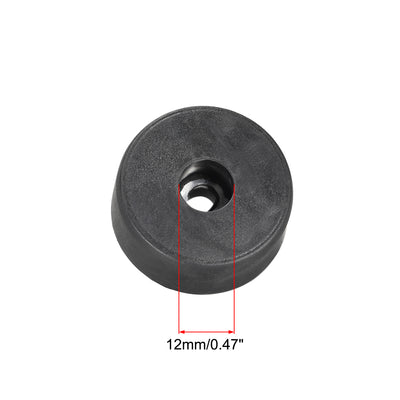 Harfington Uxcell 4 Pcs D37xH15mm Rubber Feet Anti-Vibration Base Pad Stand for Speaker Guitar Amplifier HiFi