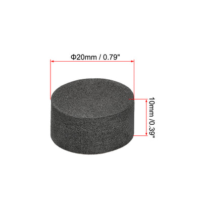 Harfington Uxcell 8 Pcs Single Sided D20xH10mm Foam Feet Non Slip Pads for Speaker Guitar Amplifier HiFi