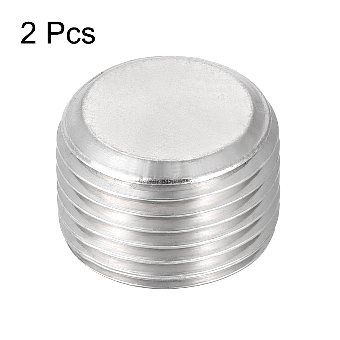 Uxcell Uxcell Hex Countersunk Plug - Stainless Steel Pipe Fitting 1/2NPT Male Thread Socket Pipe Adapter Connector 2Pcs