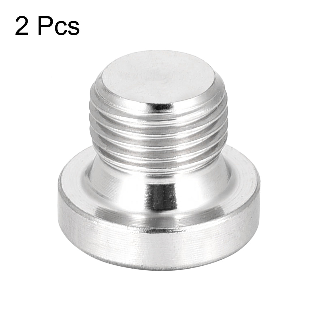 Uxcell Uxcell Countersunk Plug Internal Hex Head Socket with Flange - G1/2 Male Stainless Steel Pipe Fitting Thread 2Pcs