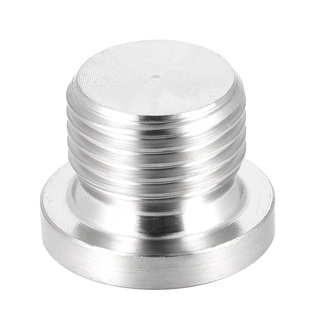 Uxcell Uxcell Countersunk Plug Internal Hex Head Socket with Flange - M22 x 1.5 Male Stainless Steel Pipe Fitting Thread