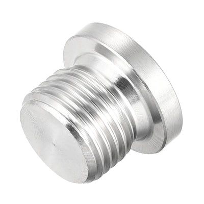 Harfington Uxcell Countersunk Plug Internal Hex Head Socket with Flange - M22 x 1.5 Male Stainless Steel Pipe Fitting Thread