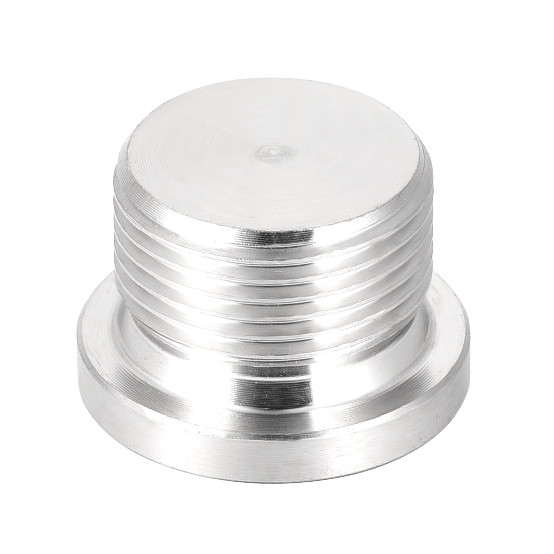 Uxcell Uxcell Countersunk Plug Internal Hex Head Socket with Flange - M22 x 1.5 Male Stainless Steel Pipe Fitting Thread