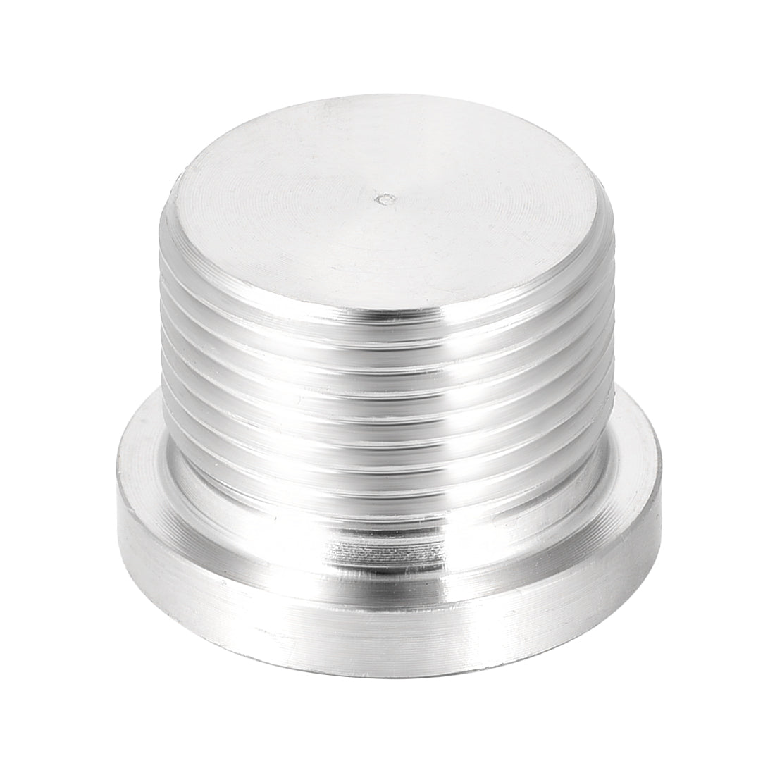 Uxcell Uxcell Countersunk Plug Internal Hex Head Socket with Flange - M22 x 1.5 Male Stainless Steel Pipe Fitting Thread