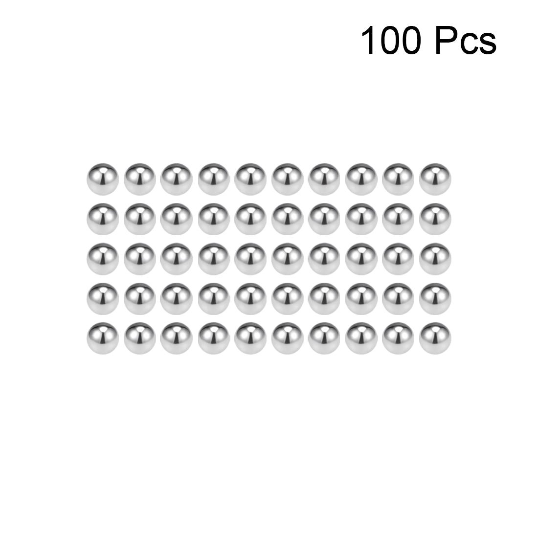Uxcell Uxcell 10mm Bearing Balls 304 Stainless Steel G100 Precision Balls 100pcs