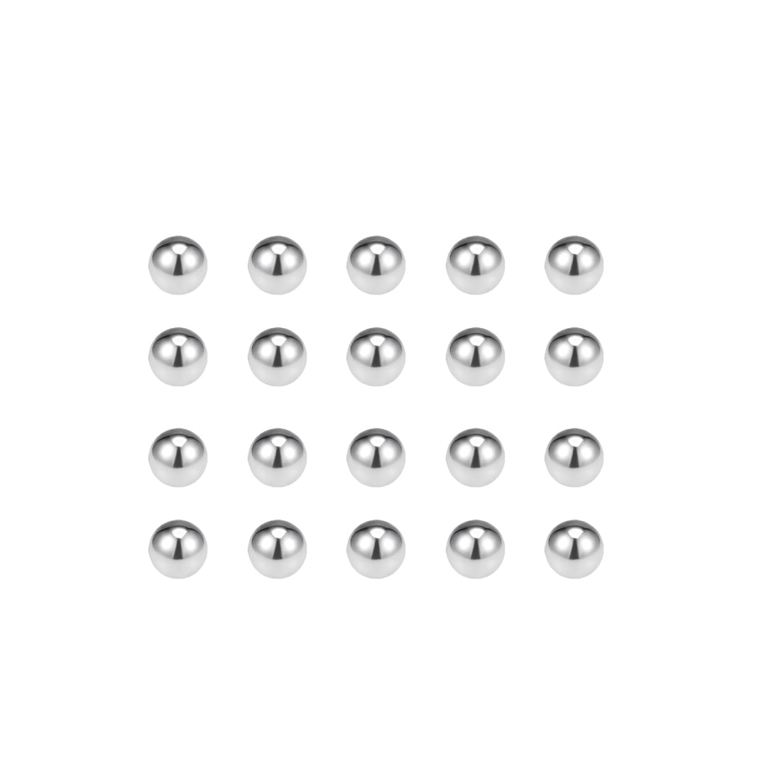 uxcell Uxcell 5mm Bearing Balls 304 Stainless Steel G100 Precision Balls 50pcs