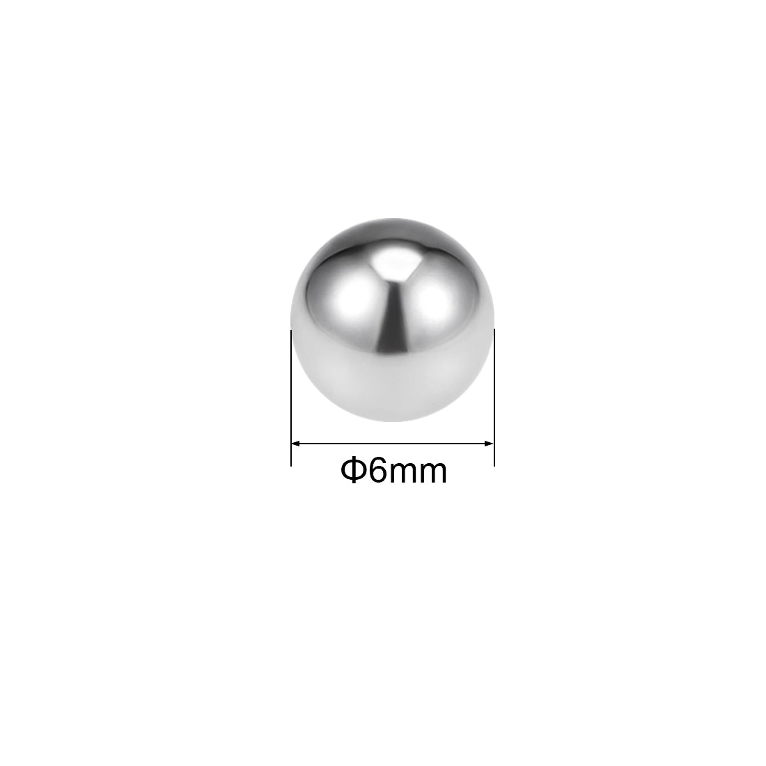 uxcell Uxcell 6mm Bearing Balls 304 Stainless Steel G100 Precision Balls 20pcs