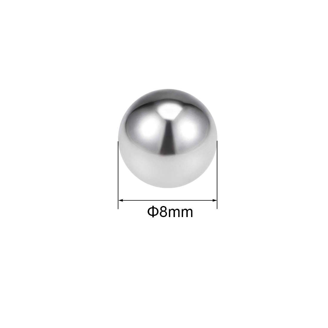 uxcell Uxcell 8mm Bearing Balls 304 Stainless Steel G100 Precision Balls 100pcs