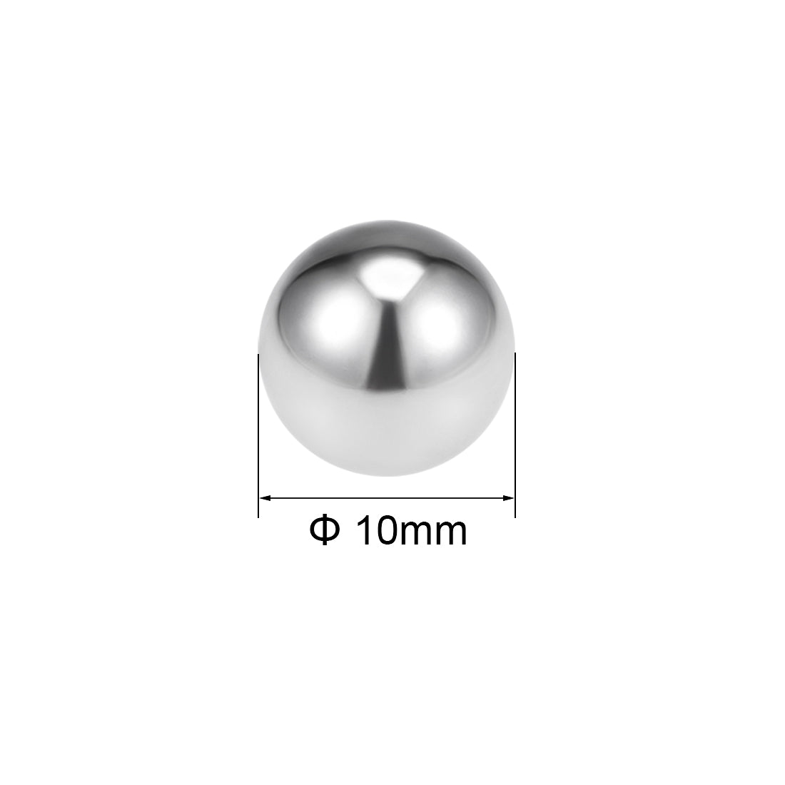 Uxcell Uxcell 10mm Bearing Balls 304 Stainless Steel G100 Precision Balls 100pcs