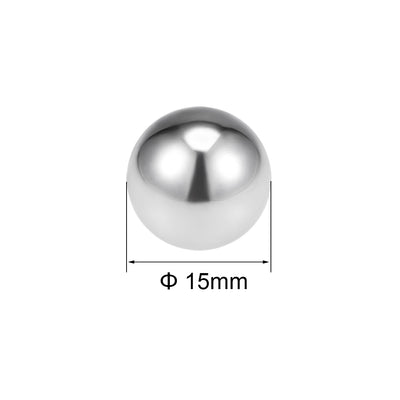 Harfington Uxcell Lagerkugeln Präzisionskugeln G200 12mm-19mm 304 Edelstahl  15mm (4 Stück)