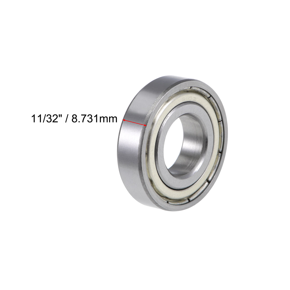 uxcell Uxcell Deep Groove Ball Bearings Z2 Double Shielded Chrome Steel Roller