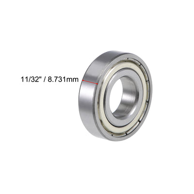 Harfington Uxcell Deep Groove Ball Bearings Z2 Double Shielded Chrome Steel Roller