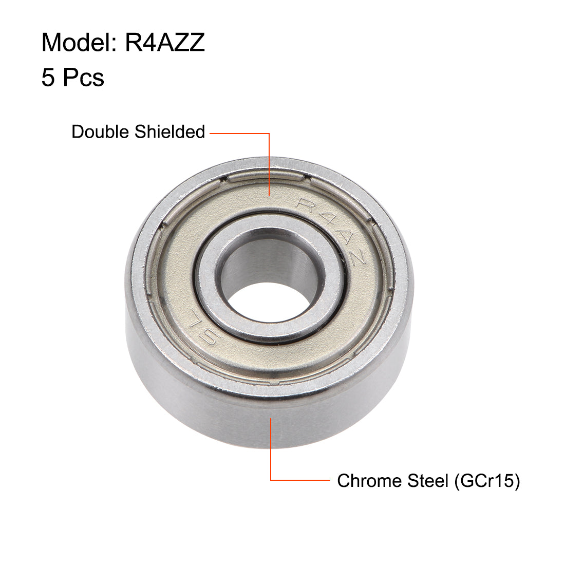 uxcell Uxcell Deep Groove Ball Bearing Double Shielded Z2 Bearings