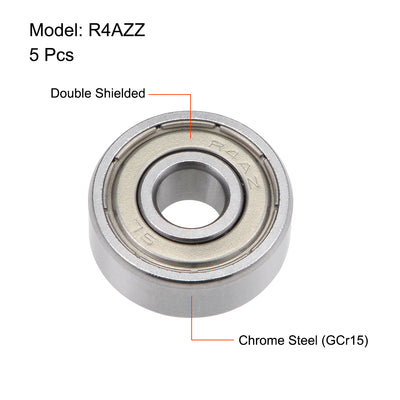 Harfington Uxcell Deep Groove Ball Bearing Double Shielded Z2 Bearings