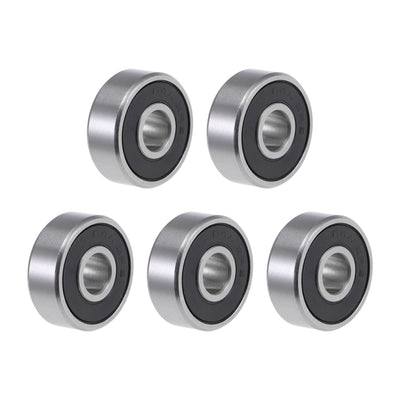 Harfington Uxcell Deep Groove Ball Bearings Inch Double Sealed Chrome Steel ABEC-1 Z2