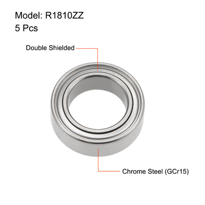 Harfington Uxcell Deep Groove Ball Bearing Double Shielded Z2 Bearings