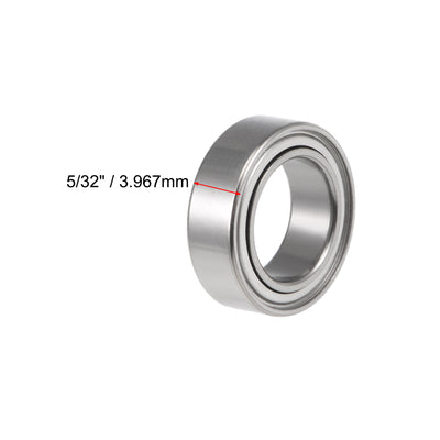 Harfington Uxcell Deep Groove Ball Bearing Double Shielded Z2 Bearings