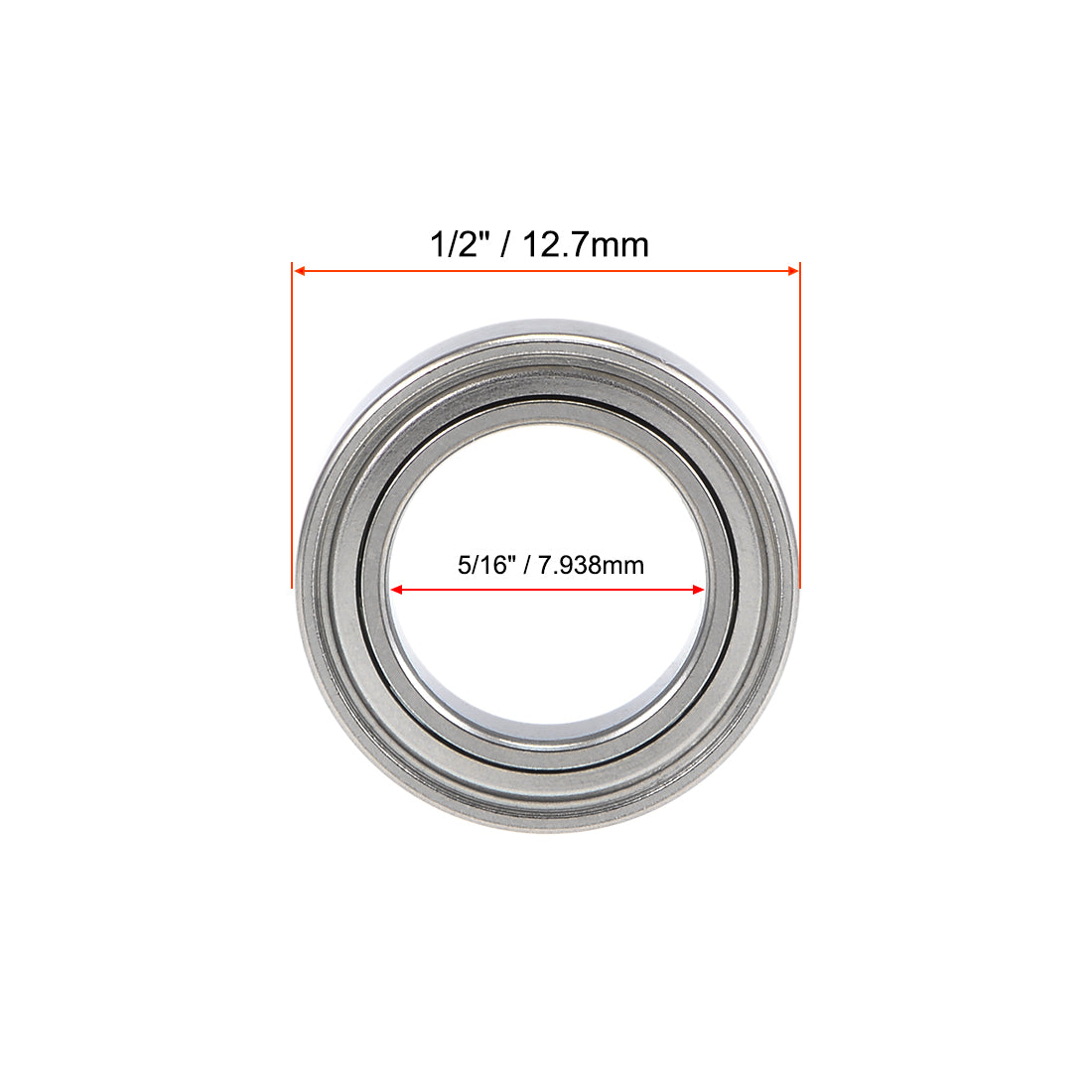 uxcell Uxcell Deep Groove Ball Bearing Double Shielded Z2 Bearings