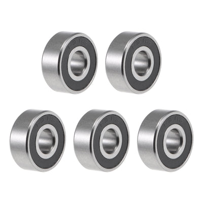 Harfington Uxcell Deep Groove Ball Bearings Inch Double Sealed Chrome Steel ABEC-1 Z2