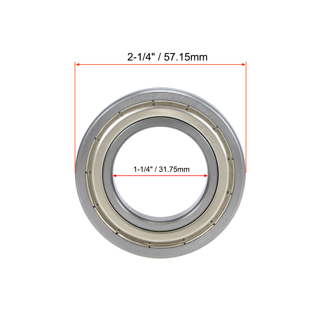 uxcell Uxcell Deep Groove Ball Bearings Z2 Double Shielded Chrome Steel Roller