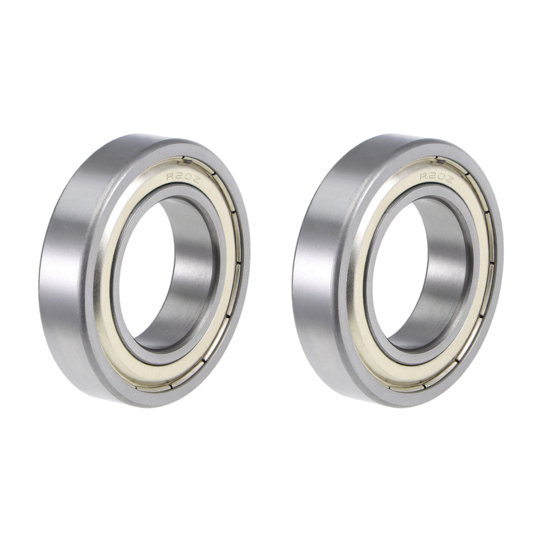 uxcell Uxcell Deep Groove Ball Bearings Z2 Double Shielded Chrome Steel Roller