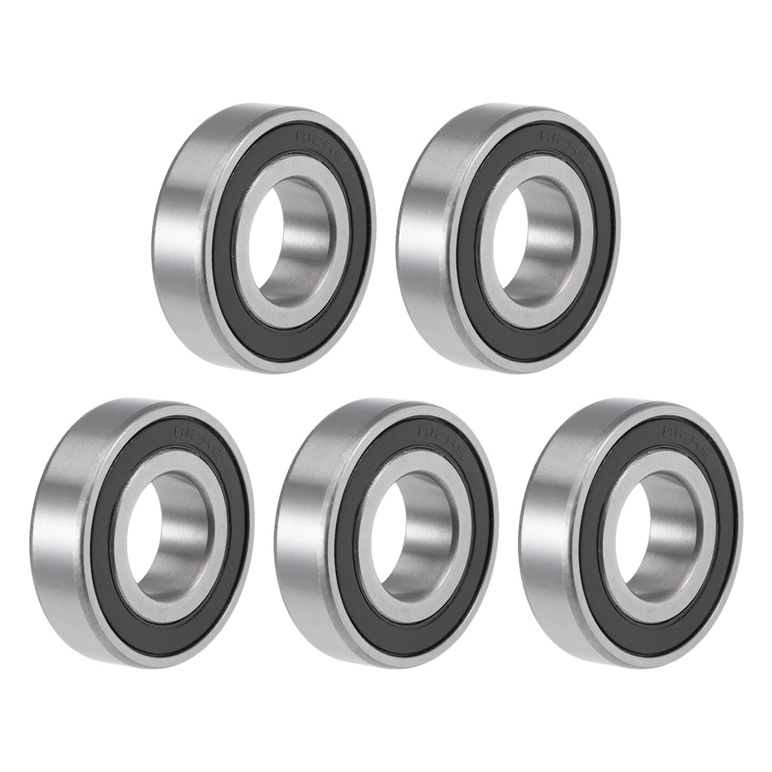 uxcell Uxcell Deep Groove Ball Bearings Inch Double Sealed Chrome Steel ABEC-1 Z2