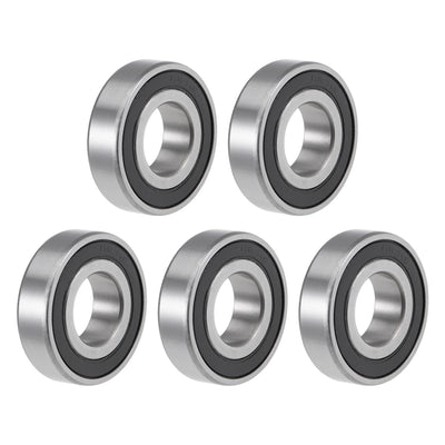 Harfington Uxcell Deep Groove Ball Bearings Inch Double Sealed Chrome Steel ABEC-1 Z2