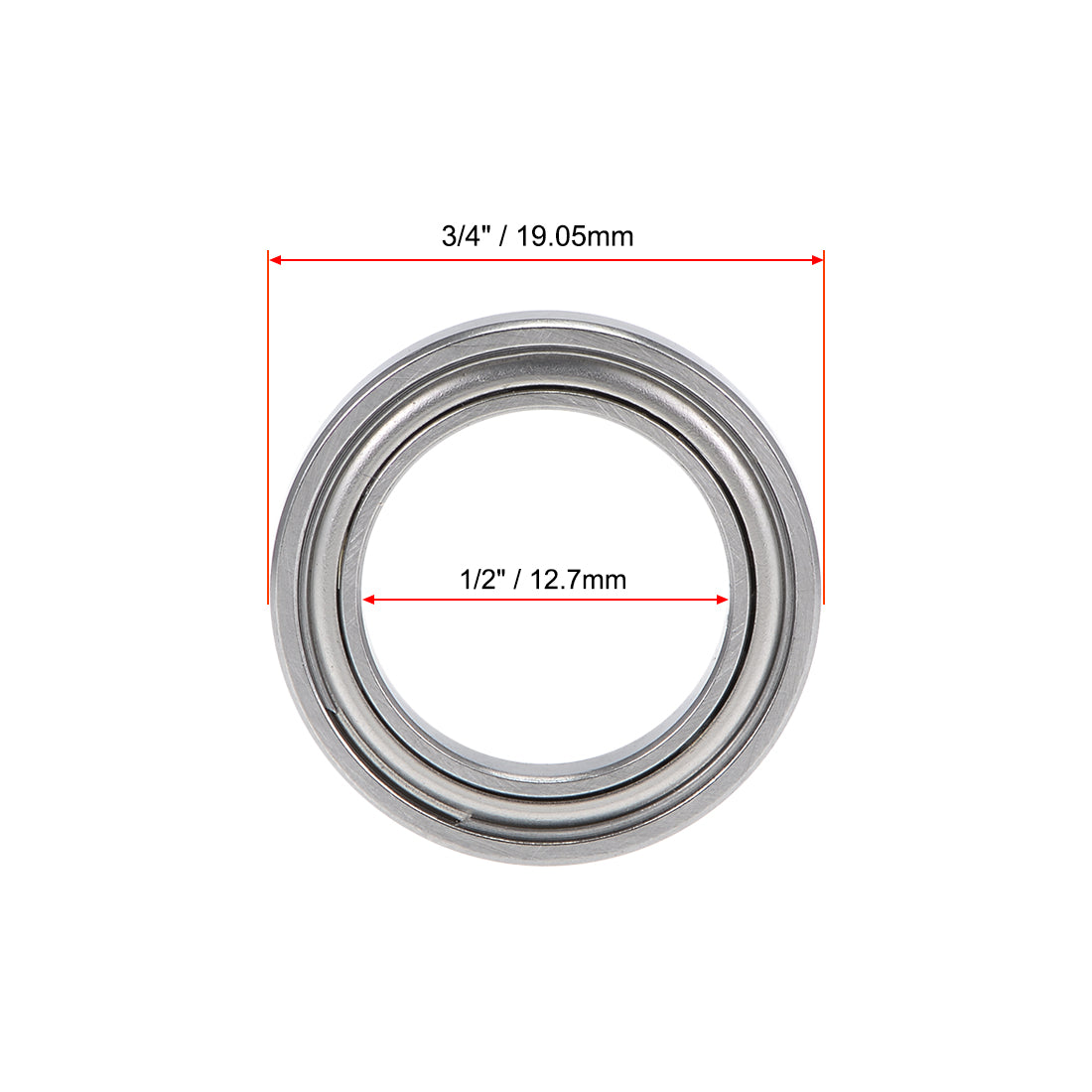 uxcell Uxcell Deep Groove Ball Bearing Double Shielded Z2 Bearings