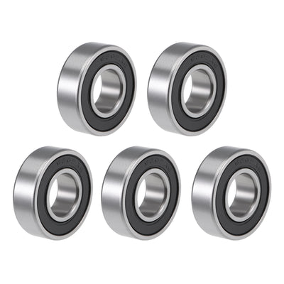 Harfington Uxcell Deep Groove Ball Bearings Inch Double Sealed Chrome Steel ABEC-1 Z2