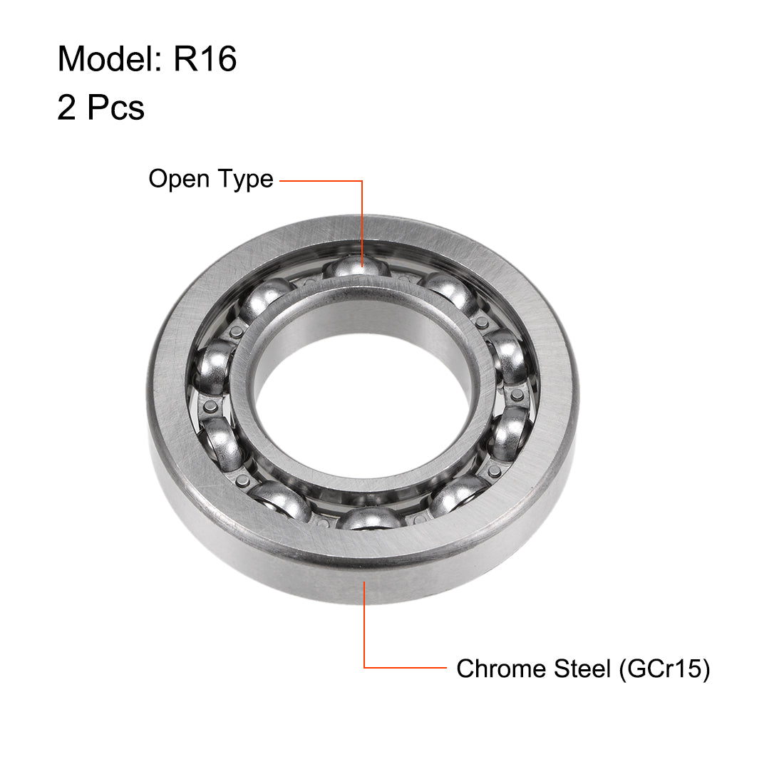 Harfington Ball Bearings Double Sealed Chrome Steel Cover