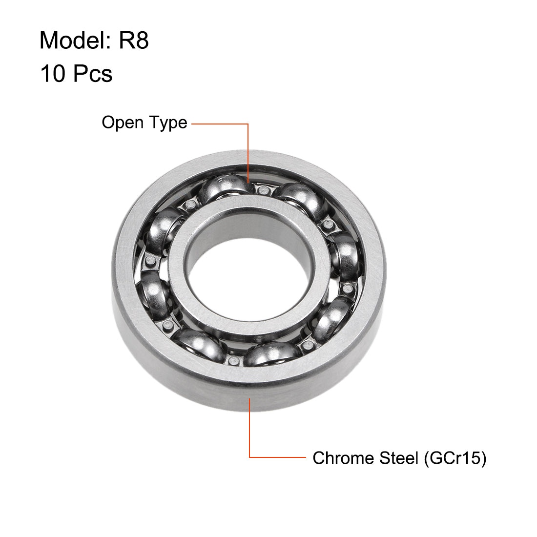 Harfington Ball Bearings Double Sealed Chrome Steel Cover