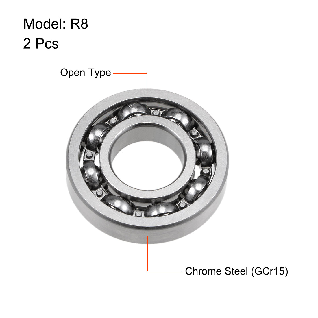 Harfington Ball Bearings Double Sealed Chrome Steel Cover