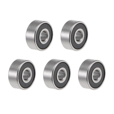 Harfington Uxcell Deep Groove Ball Bearings Inch Double Sealed Chrome Steel ABEC-1 Z2