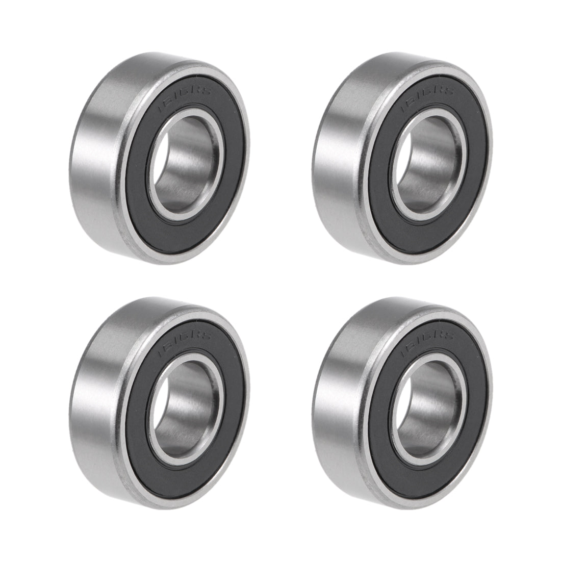 uxcell Uxcell Deep Groove Ball Bearings Double Sealed Chrome Steel ABEC1 Z2