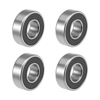 Harfington Uxcell Deep Groove Ball Bearings Double Sealed Chrome Steel ABEC1 Z2