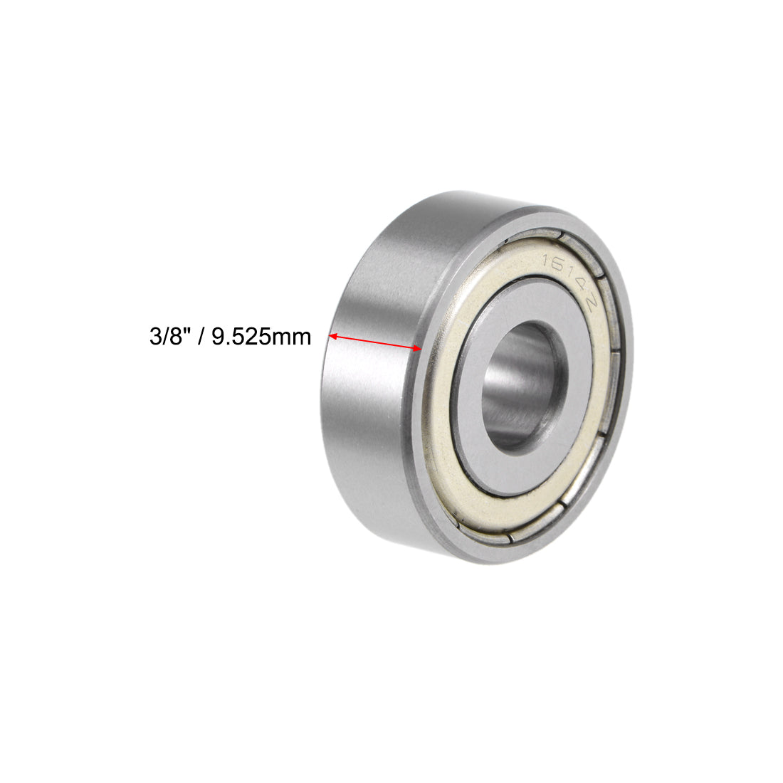 uxcell Uxcell Deep Groove Ball Bearings Z2 Double Shielded Chrome Steel Roller