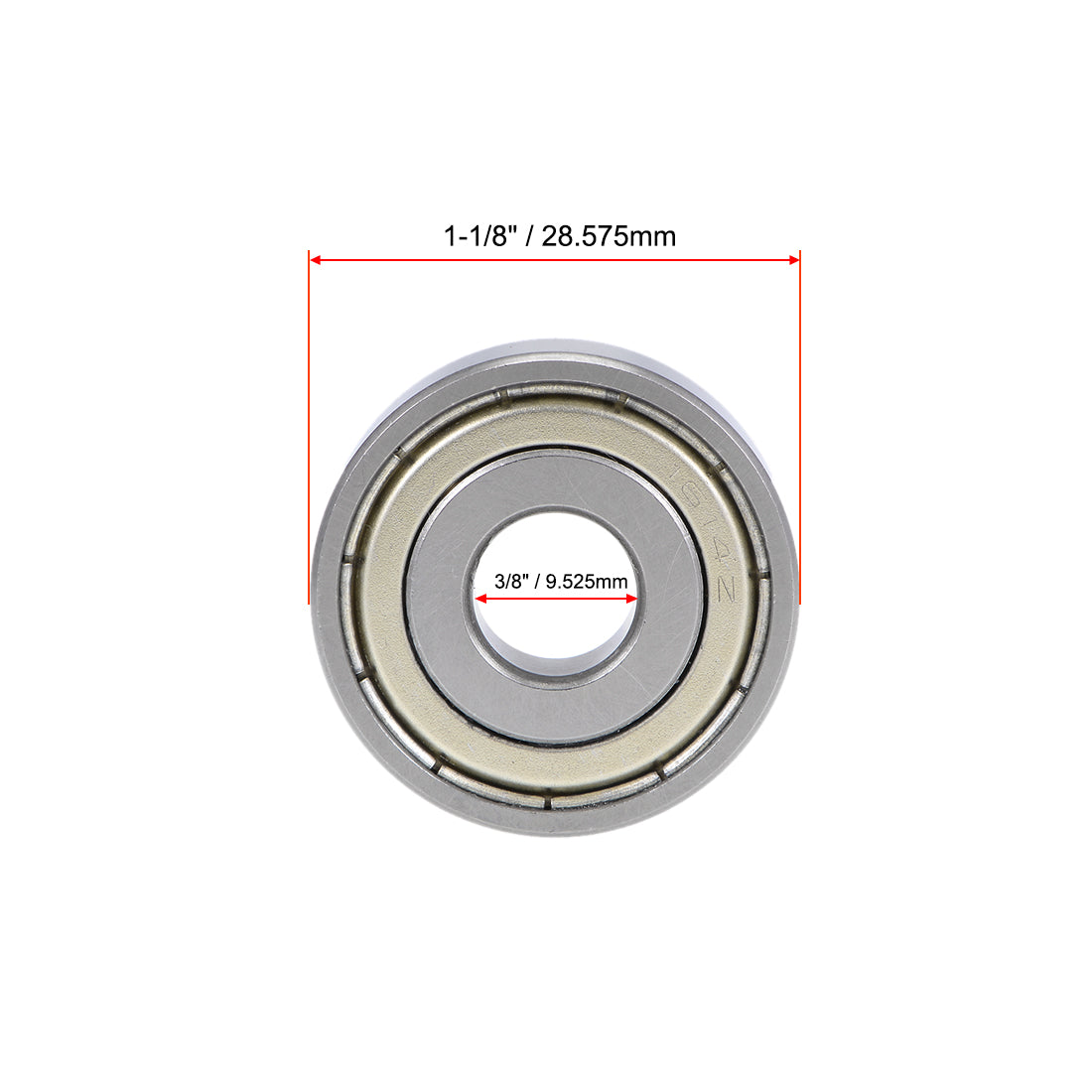 uxcell Uxcell Deep Groove Ball Bearings Z2 Double Shielded Chrome Steel Roller