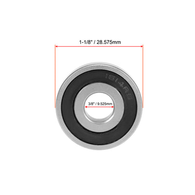 Harfington Uxcell 1614-2RS Deep Groove Ball Bearing 3/8"x1-1/8"x3/8" Sealed Z2 Lever Bearings 10pcs