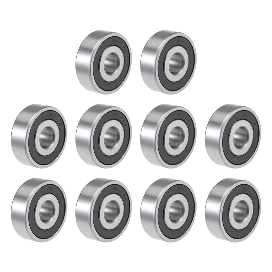 uxcell Uxcell 1614-2RS Deep Groove Ball Bearing 3/8"x1-1/8"x3/8" Sealed Z2 Lever Bearings 10pcs