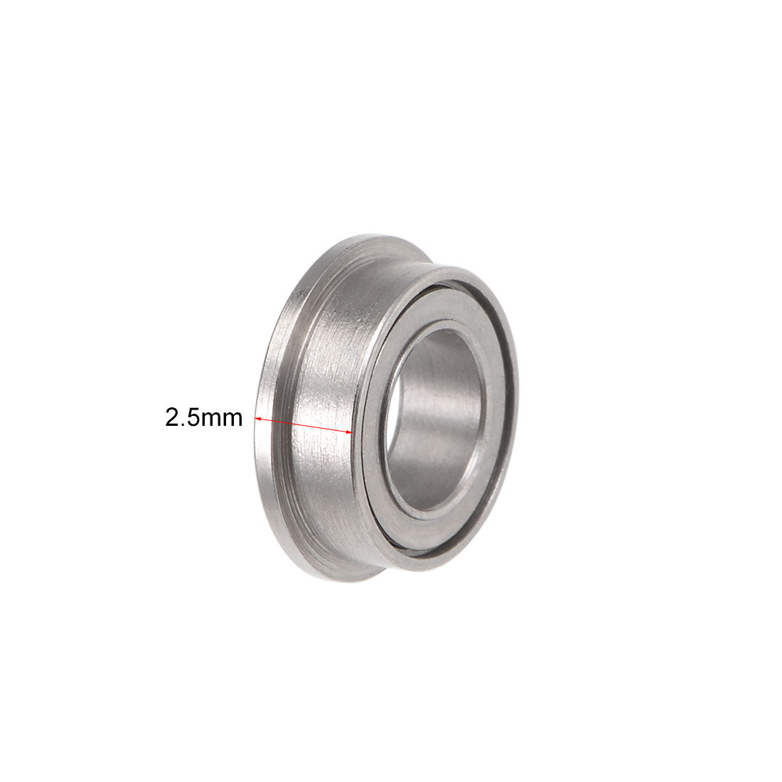 uxcell Uxcell Flanged Ball Bearing Double Shield Chrome Bearings