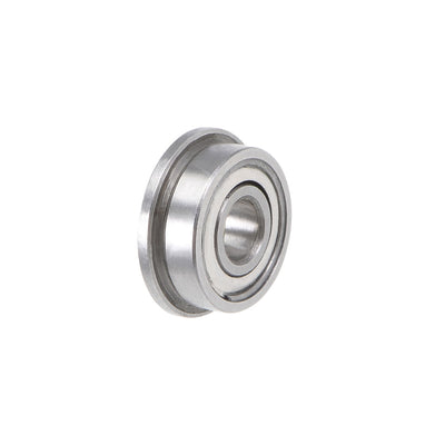 uxcell Uxcell MF83ZZ Flange Ball Bearing 3x8x3mm Shielded Chrome Bearings