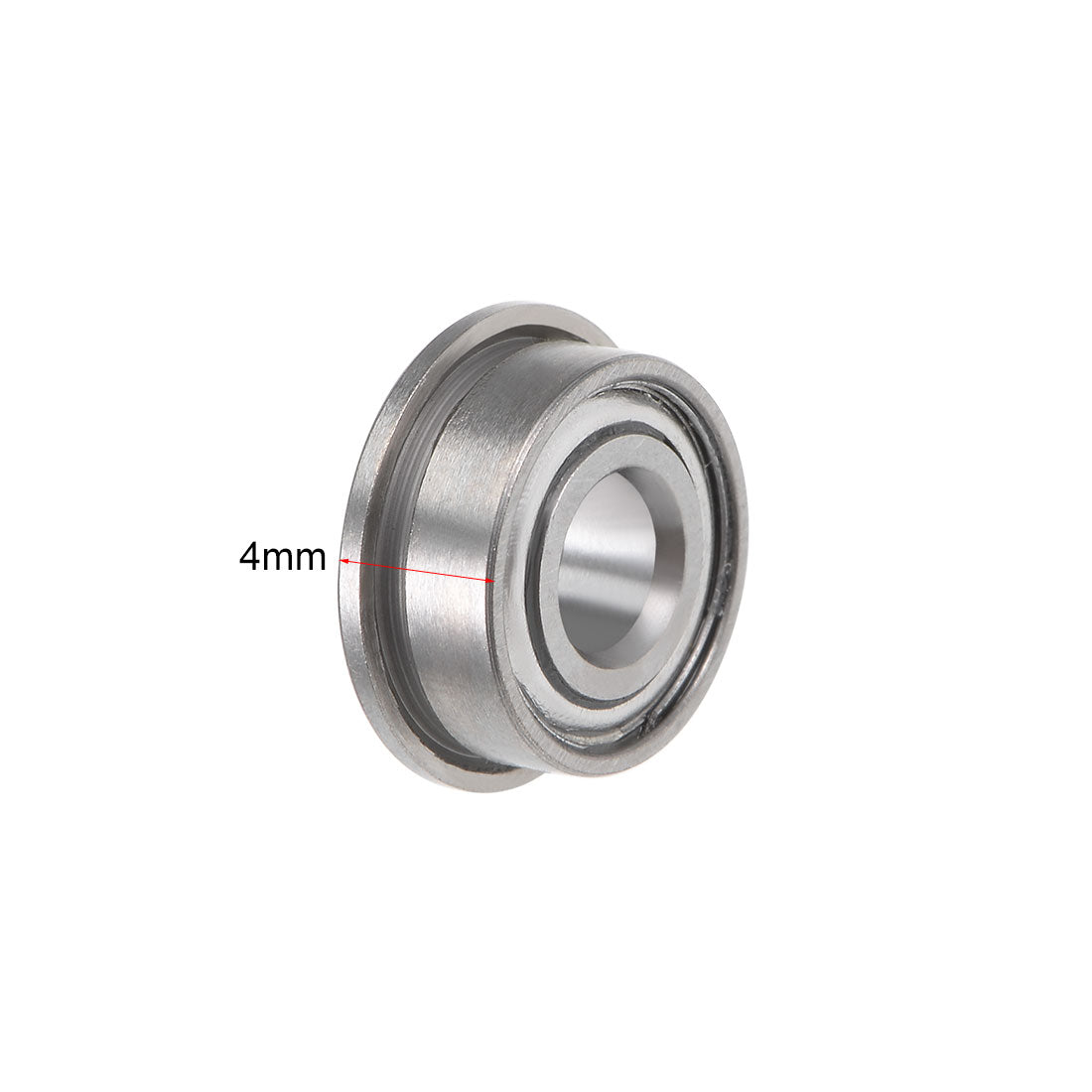 uxcell Uxcell Flanged Ball Bearing Double Shield Chrome Bearings