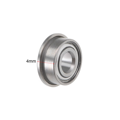 Harfington Uxcell Flanged Ball Bearing Double Shield Chrome Bearings