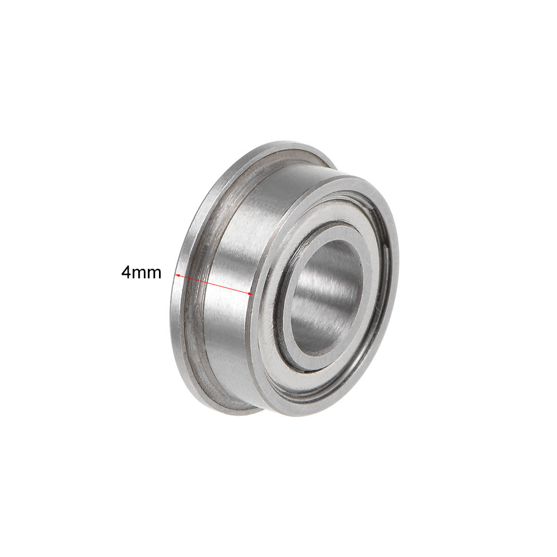 uxcell Uxcell Flanged Ball Bearing Double Shield Chrome Bearings